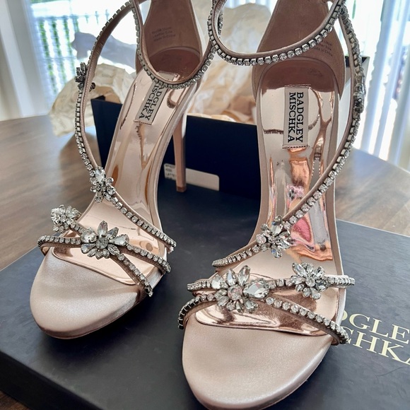 New Badgley Mischka Women's Hodge Embellished Strappy High-Heel Sandals 10M - Picture 5 of 15